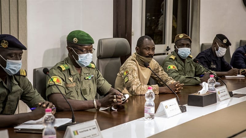 Mali military junta leaders
