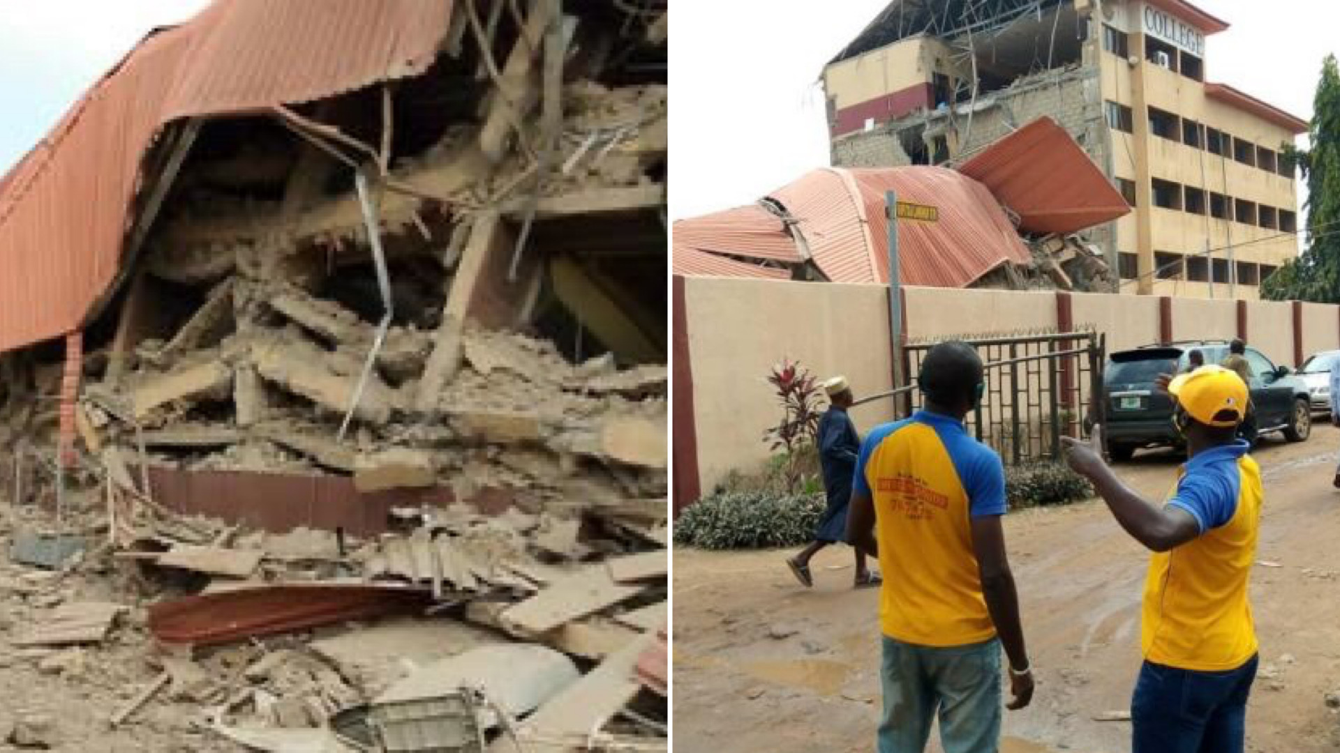 3-Storey School Building Collapses In Ejigbo, Lagos