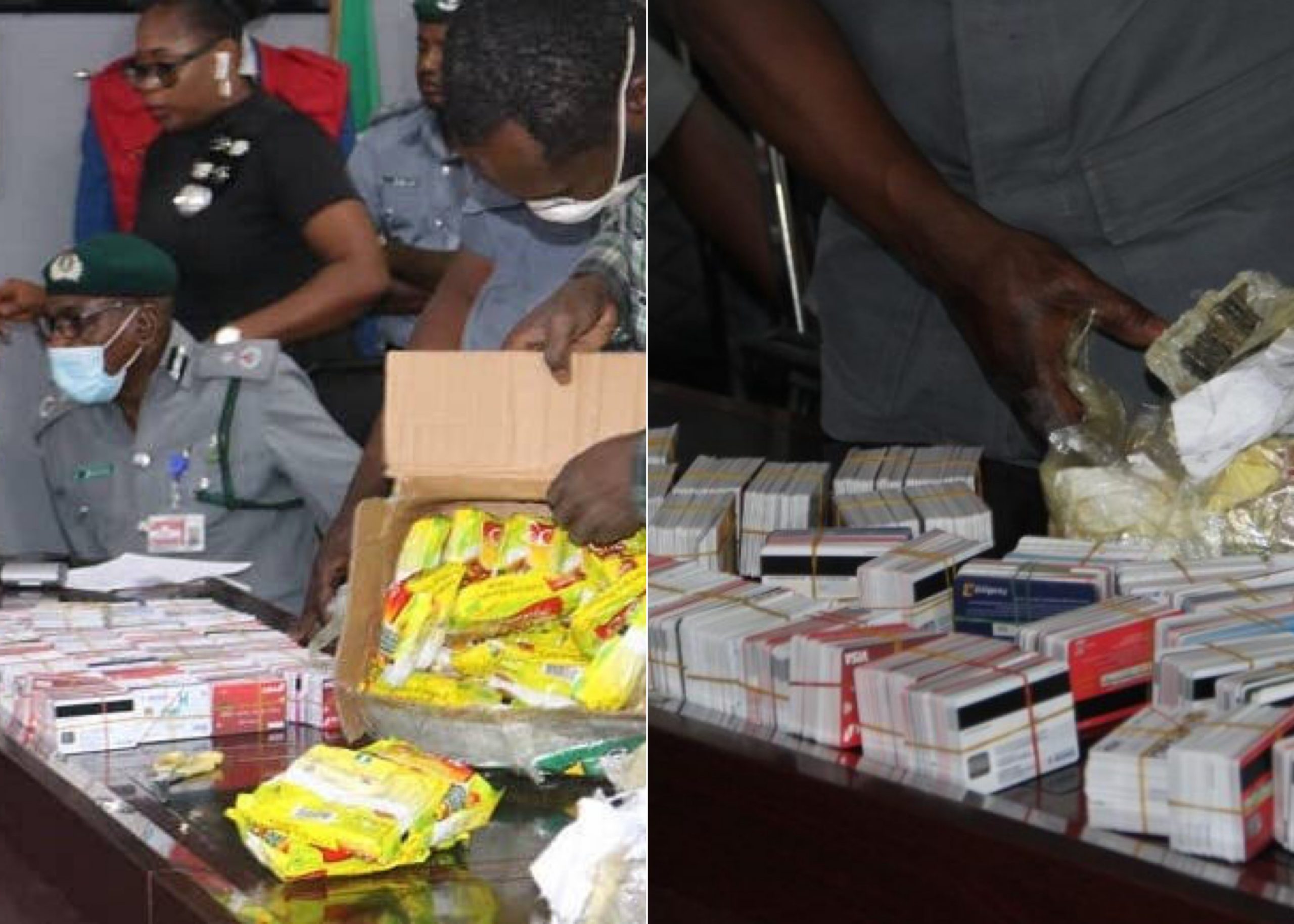 Dubai-Bound Passenger Arrested At Lagos Airport With 2,886 ATM Cards Hidden In Noodles