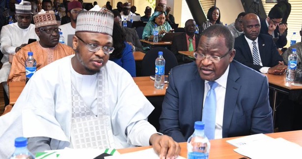 Dr. Isa Pantami, Minister of Communications & Digital Economy (Left) and Prof. Umar Danbatta, Executive Vice Chairman/CEO, NCC at the event.