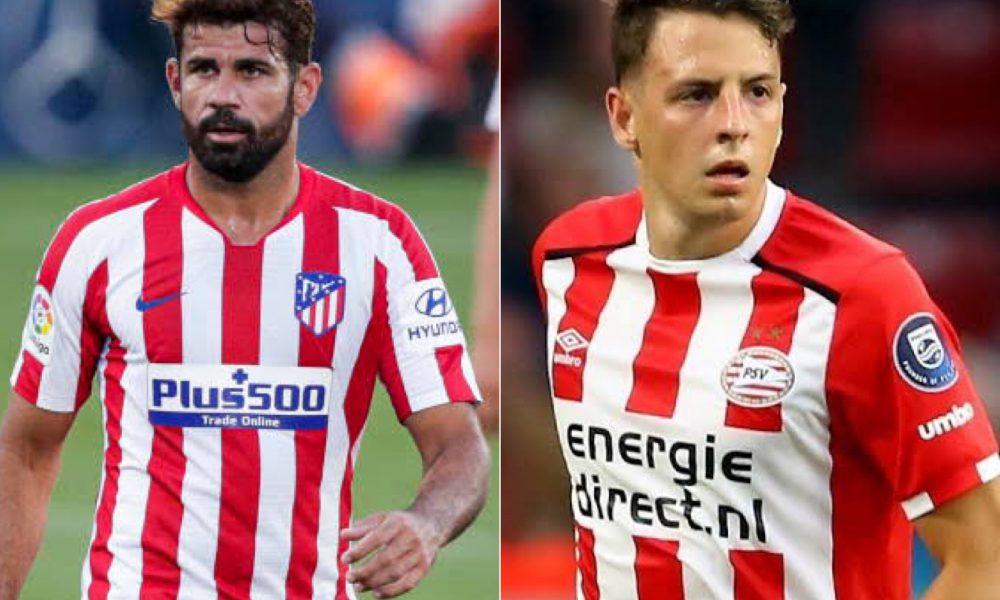 Atletico Madrid striker, Diego Costa, and defender Santiago Arias have tested positive for coronavirus.