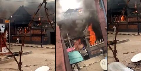 Mob Burns Down Sanwo-Olu’s Family Home On Lagos Island