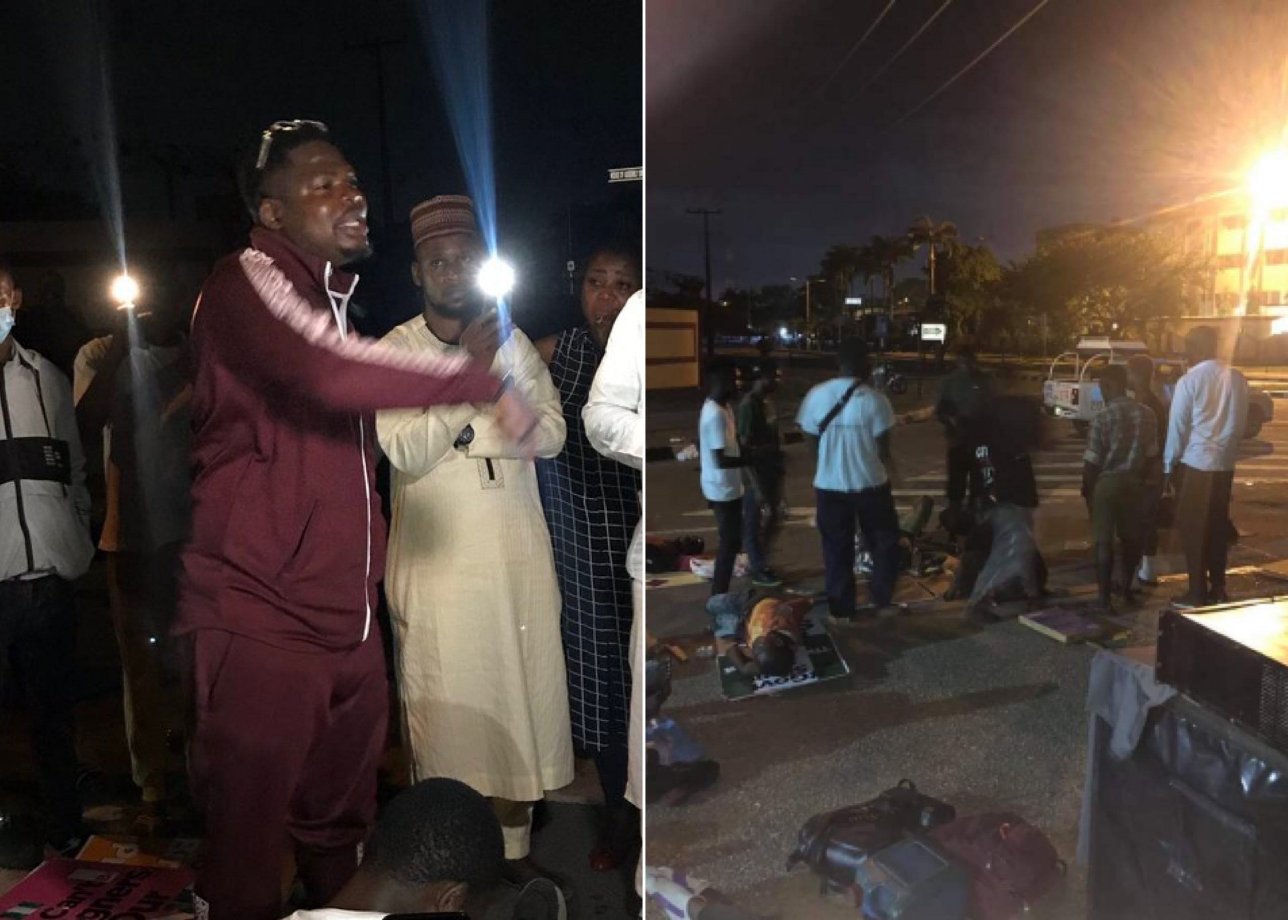 EndSARS Protests: Comedian, Mr Macaroni, Others Spend Night Outside Lagos Assembly