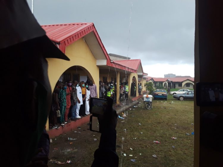 OndoDecides2020: Heavy Rain Disrupts Voting In Eyitayo Jegede’s Polling Unit
