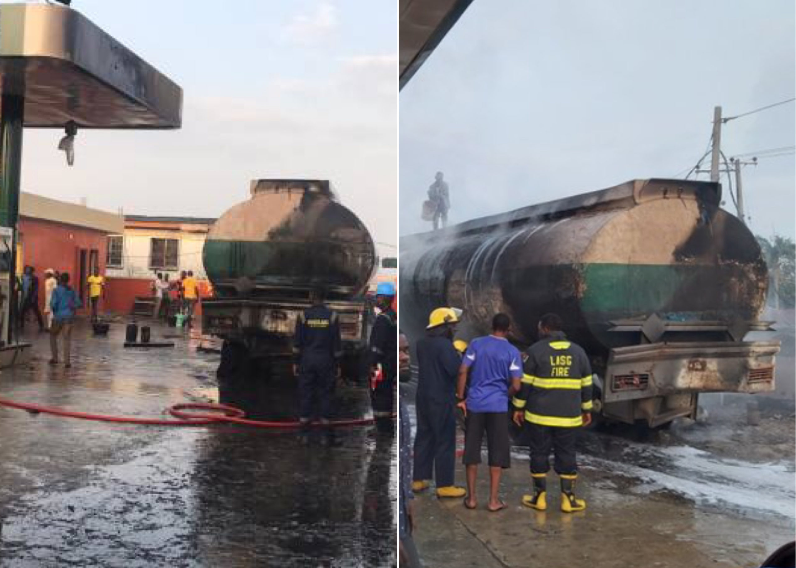 Tanker Explodes In Filing Station At Ajayi Road, Ogba