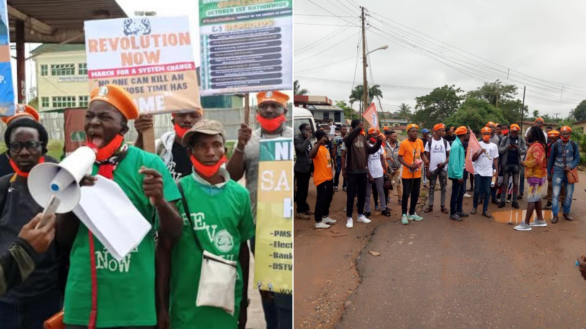 Nigeria@60: RevolutionNow Group Stage Protest In Osogbo Amid Tight Security