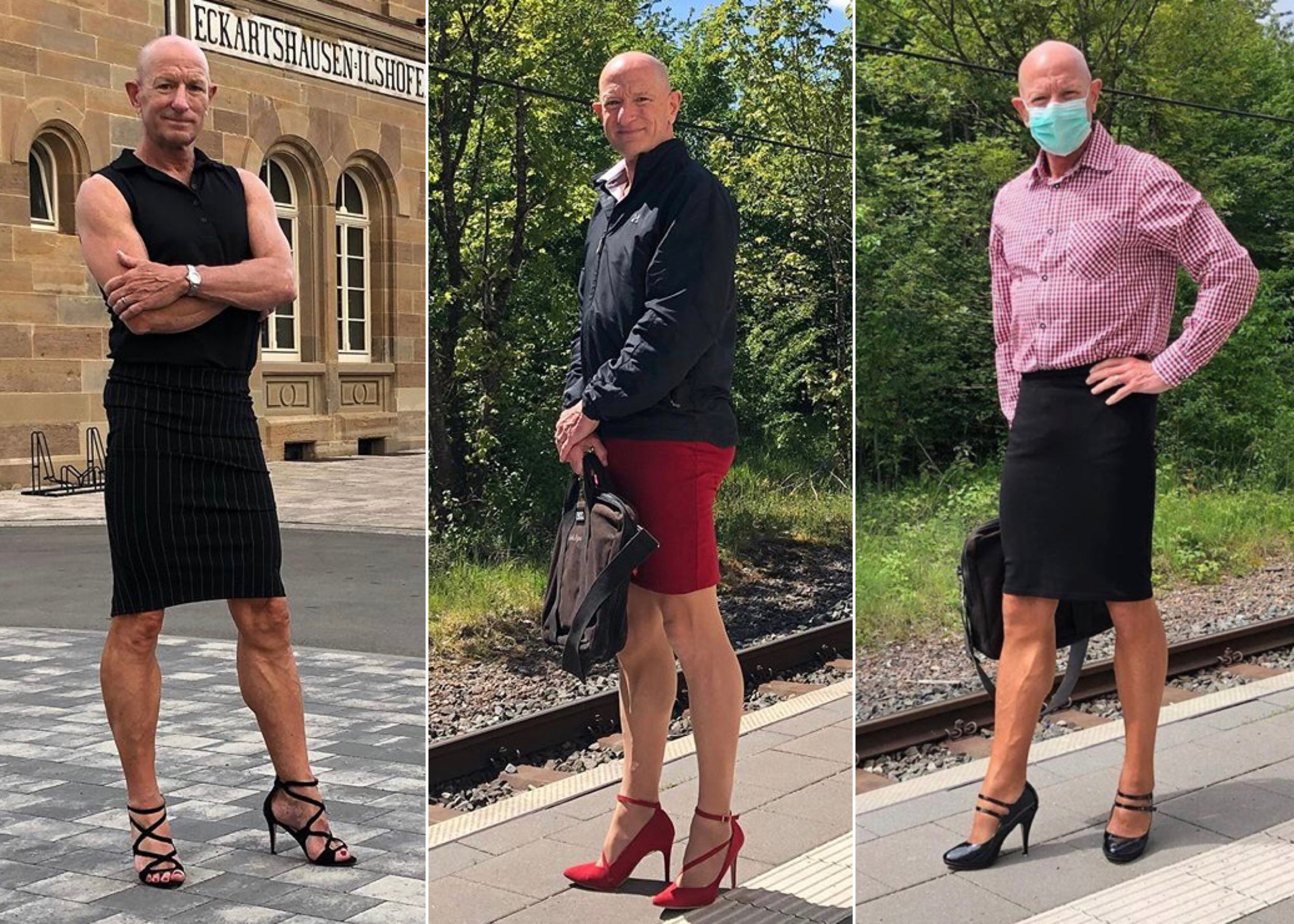Straight, Married Dad Proudly Wears Skirts, High Heels To Prove Clothes, Shoes Have No Gender