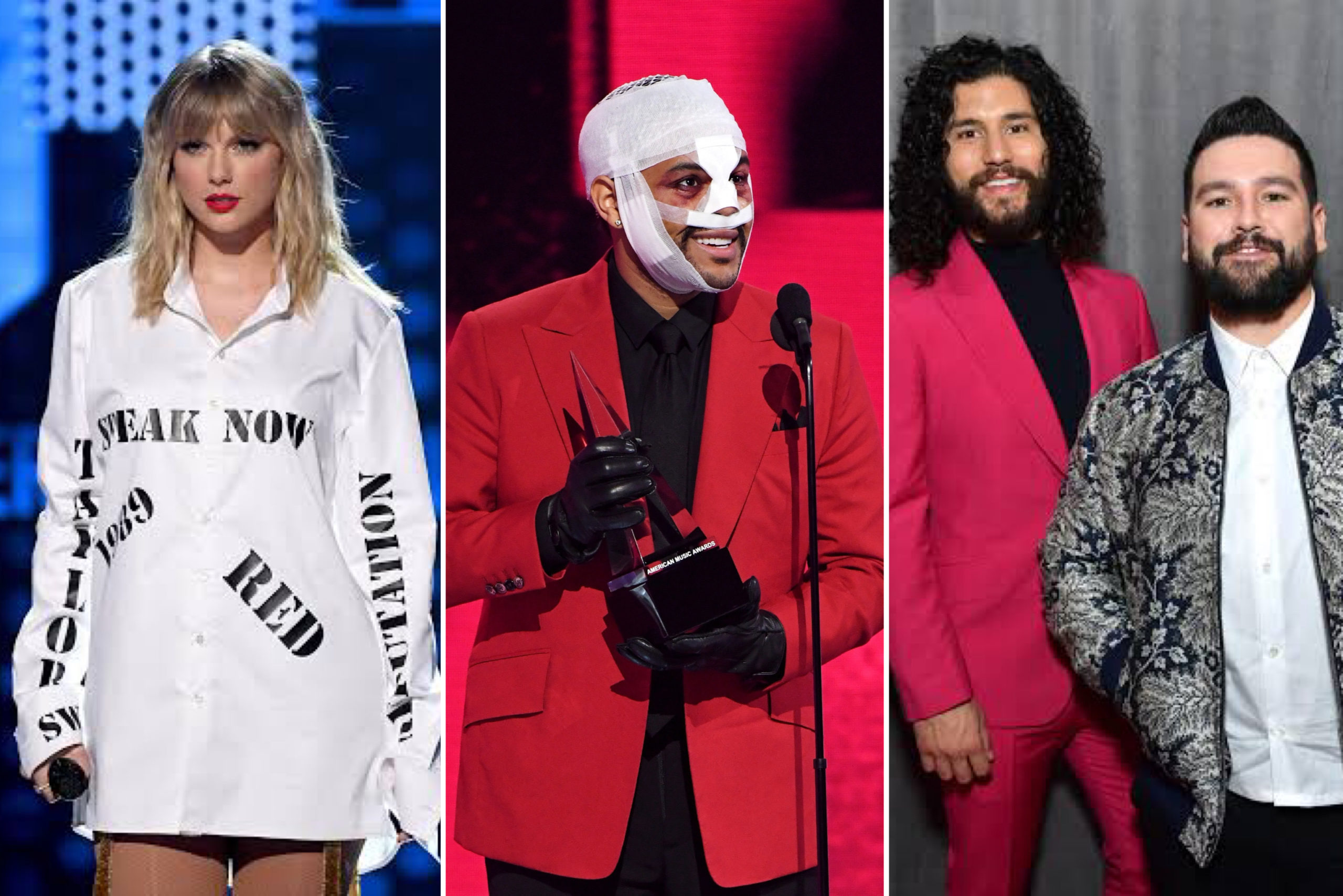 Taylor Swift, The Weeknd, Dan + Shay Win Big At 2020 American Music Awards