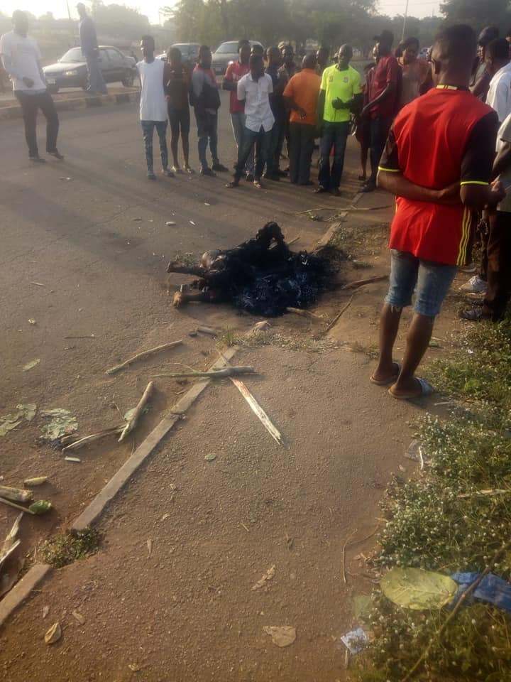 Mob Sets Man Ablaze In Benue For Allegedly Trying To Steal Motorcycle