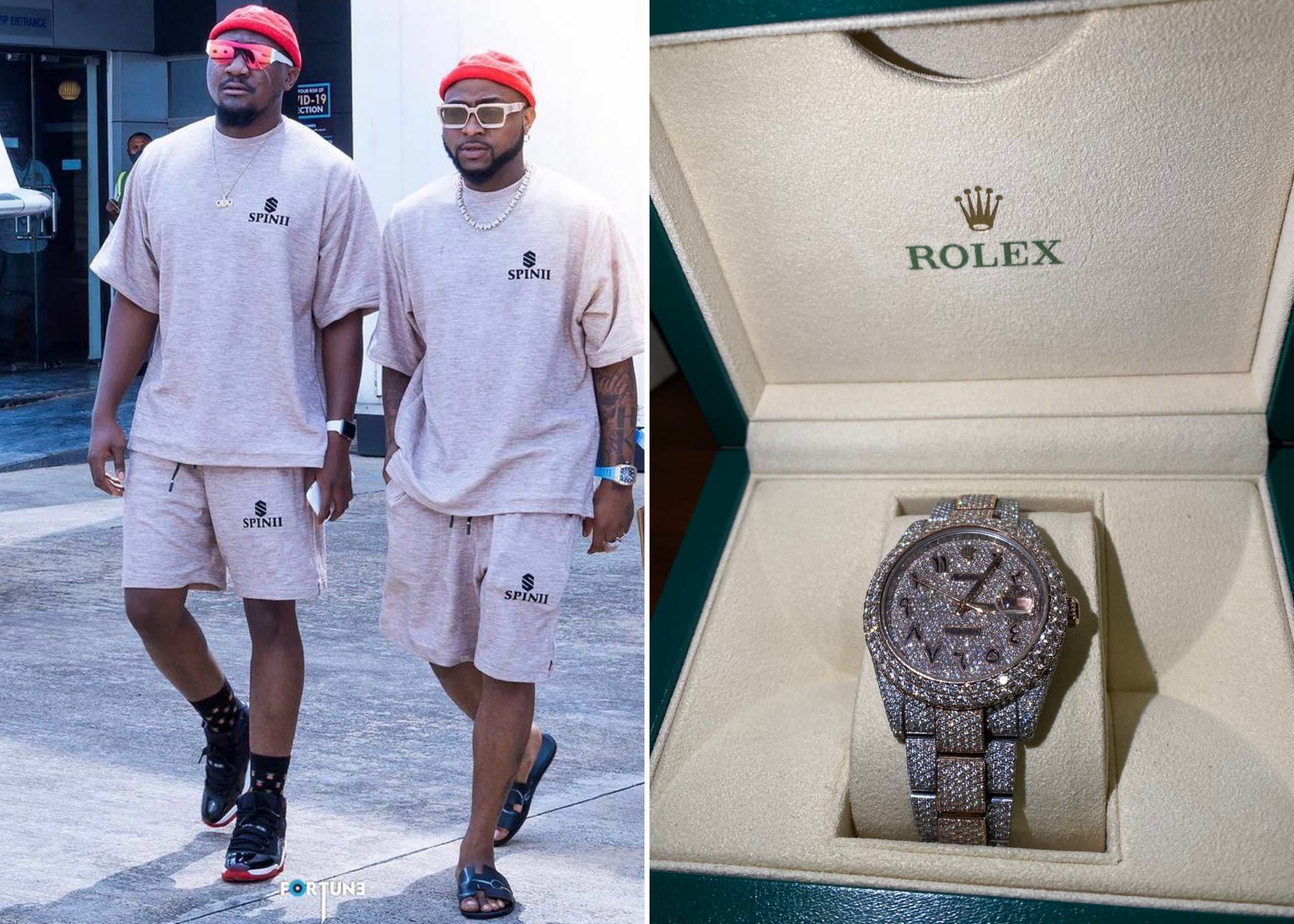 Davido Gifts Cousin, Tunji Adeleke $40k Rolex