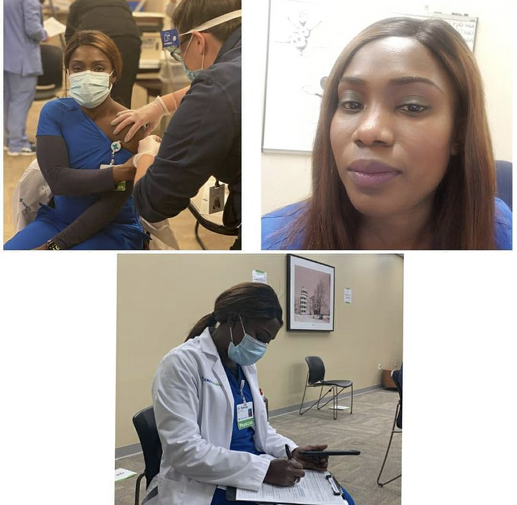 ‘Don't Be Hesitant, Take The Vaccine’ - US-Based Nigerian Doctor Says After Receiving Coronavirus Jab