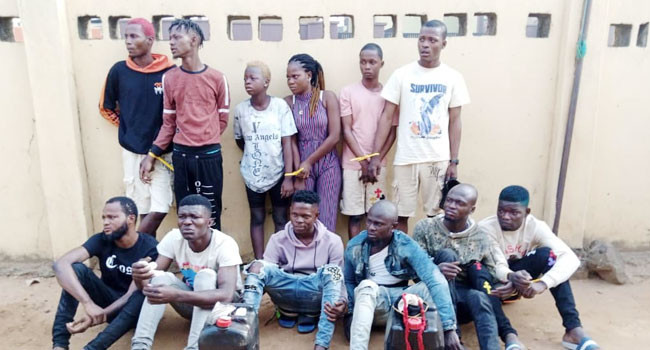 Lagos Police Arrest 15 Suspected Cultists, Robbers