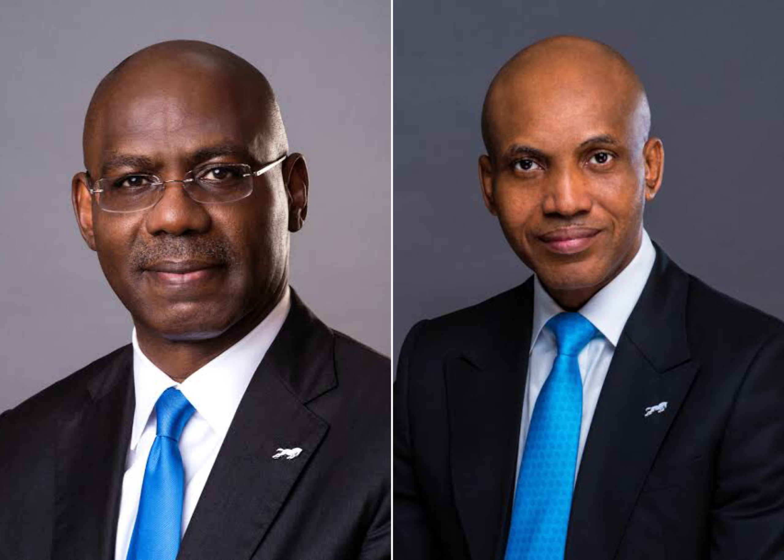 L-R: Former Union Bank CEO, Emeka Emuwa and CEO Designate, Emeka Okonkwo.