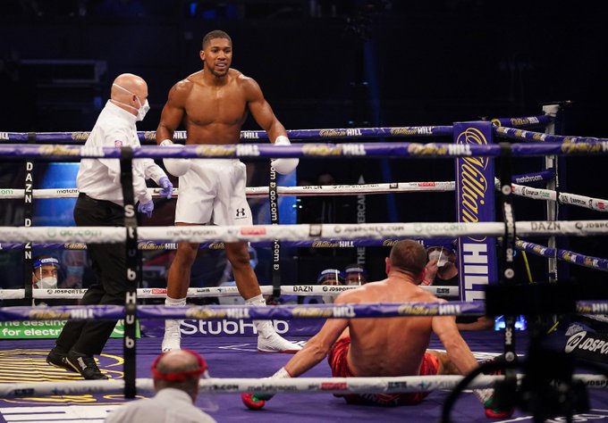Anthony Joshua Knocks Out Pulev To Retain Heavyweight Titles