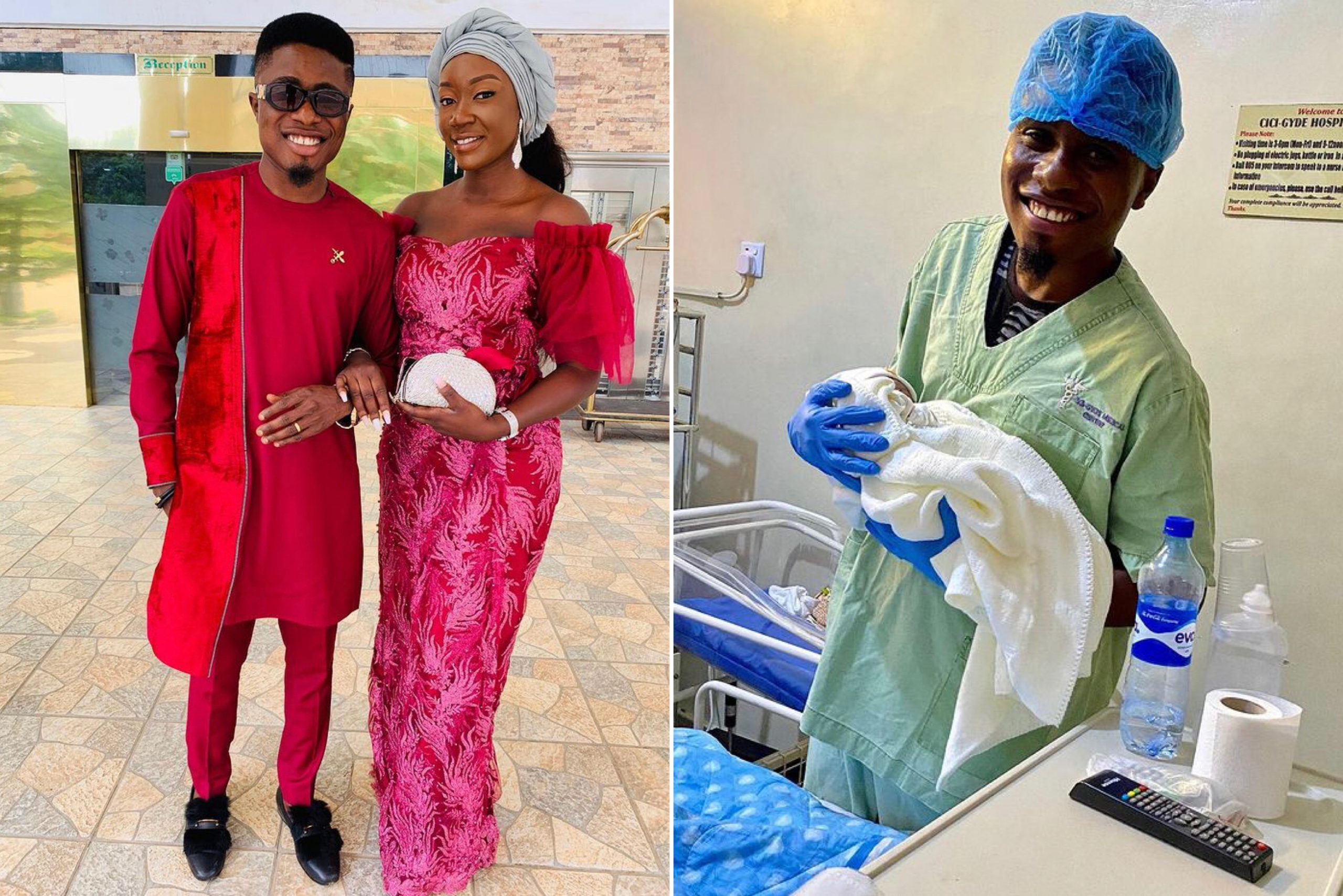 Comedian, Edo Pikin And Wife Welcome First Child, A Boy