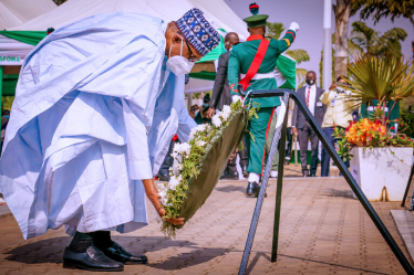Armed Forces Remembrance Day: Buhari, Osinbajo, Others Lay Wreaths To Honour Fallen Heroes