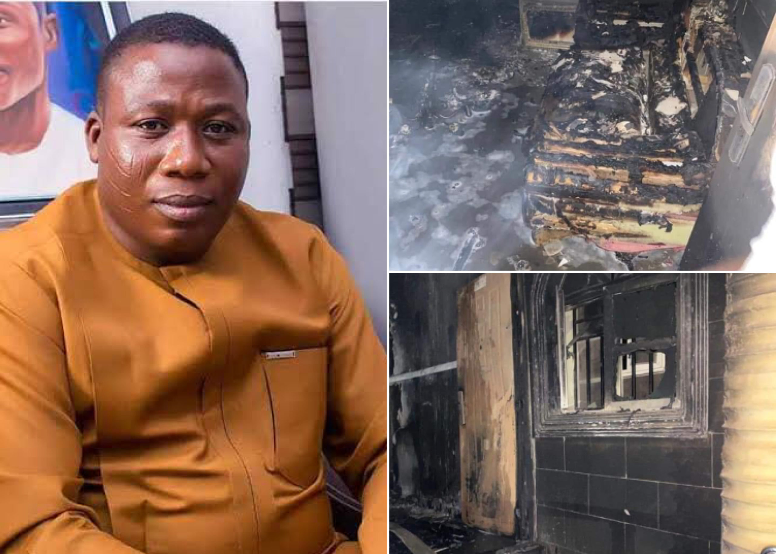 Yoruba Activist, Sunday Igboho Speaks On Fire Incident At Ibadan Home