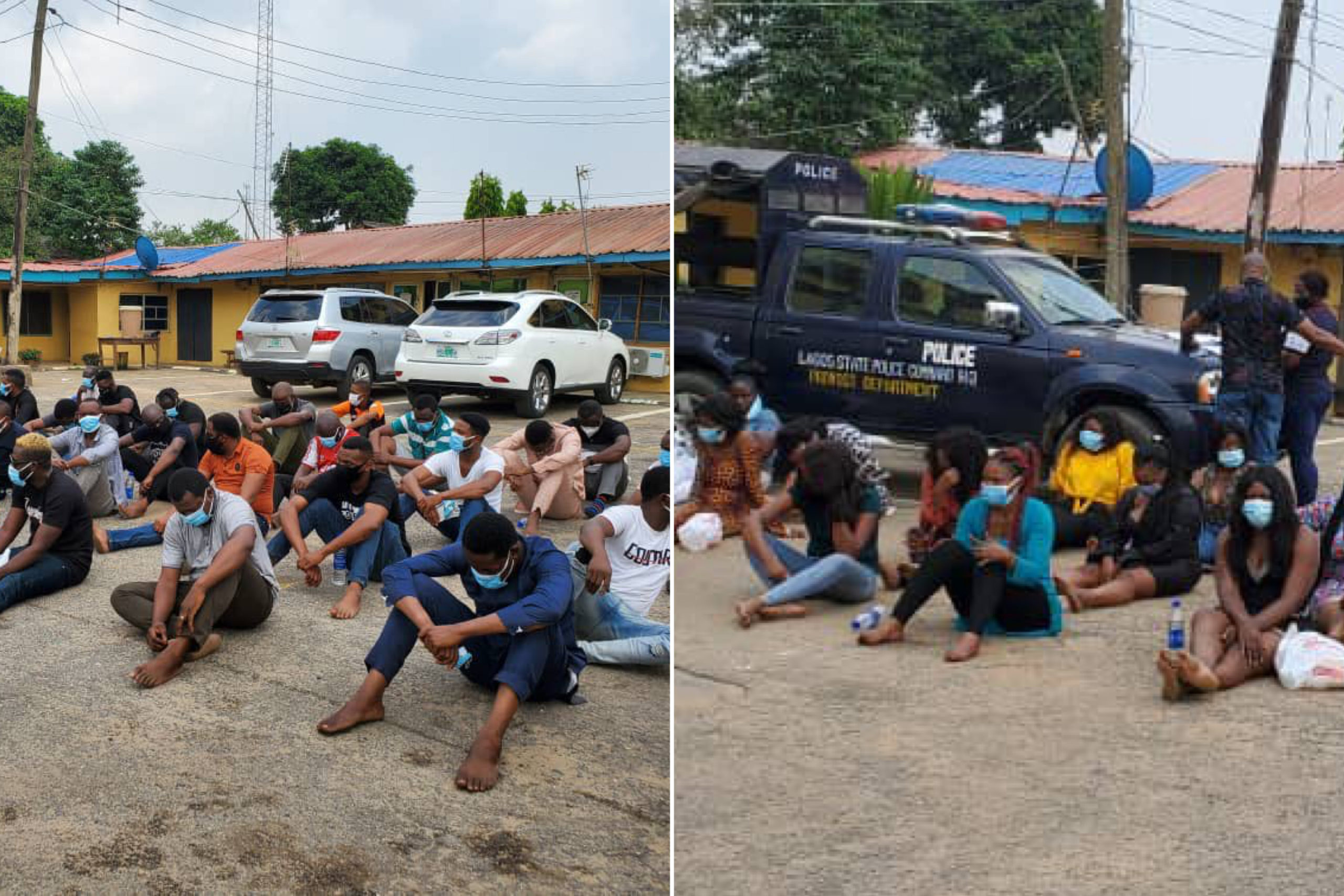 Police Parade COVID-19 Safety Violators Arrested At Lagos Clubs