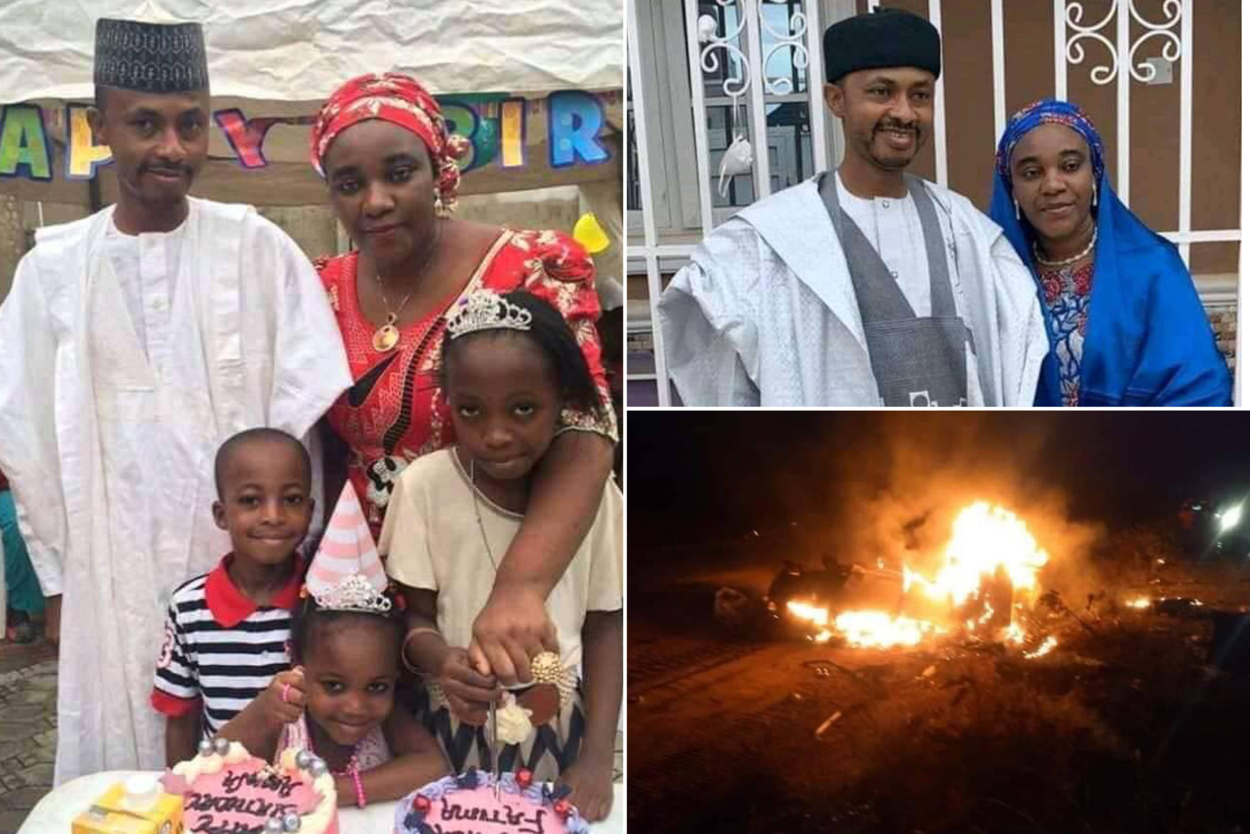 NCC Staff, Wife And Four Children Burnt To Death In Fatal Accident