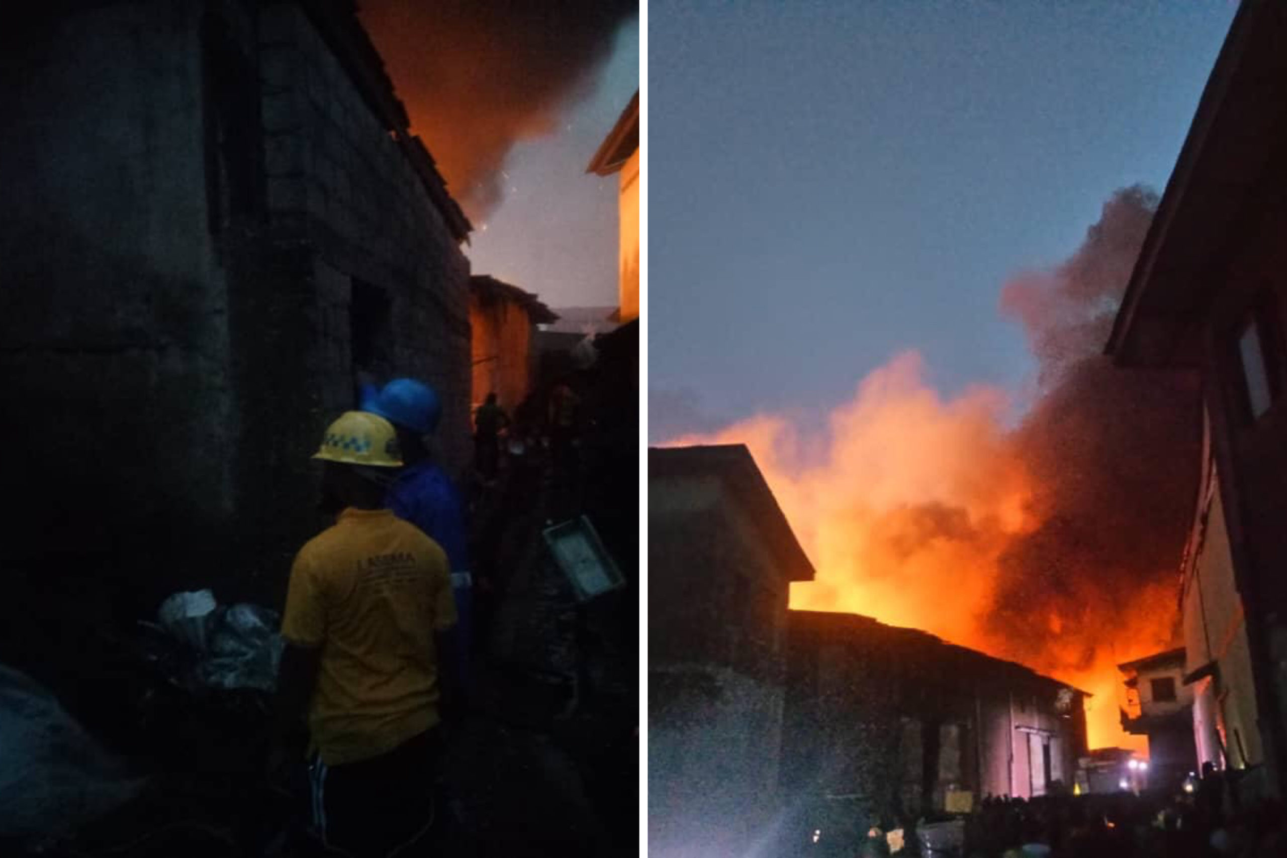 Fire Outbreak At Iddo Bus Terminal