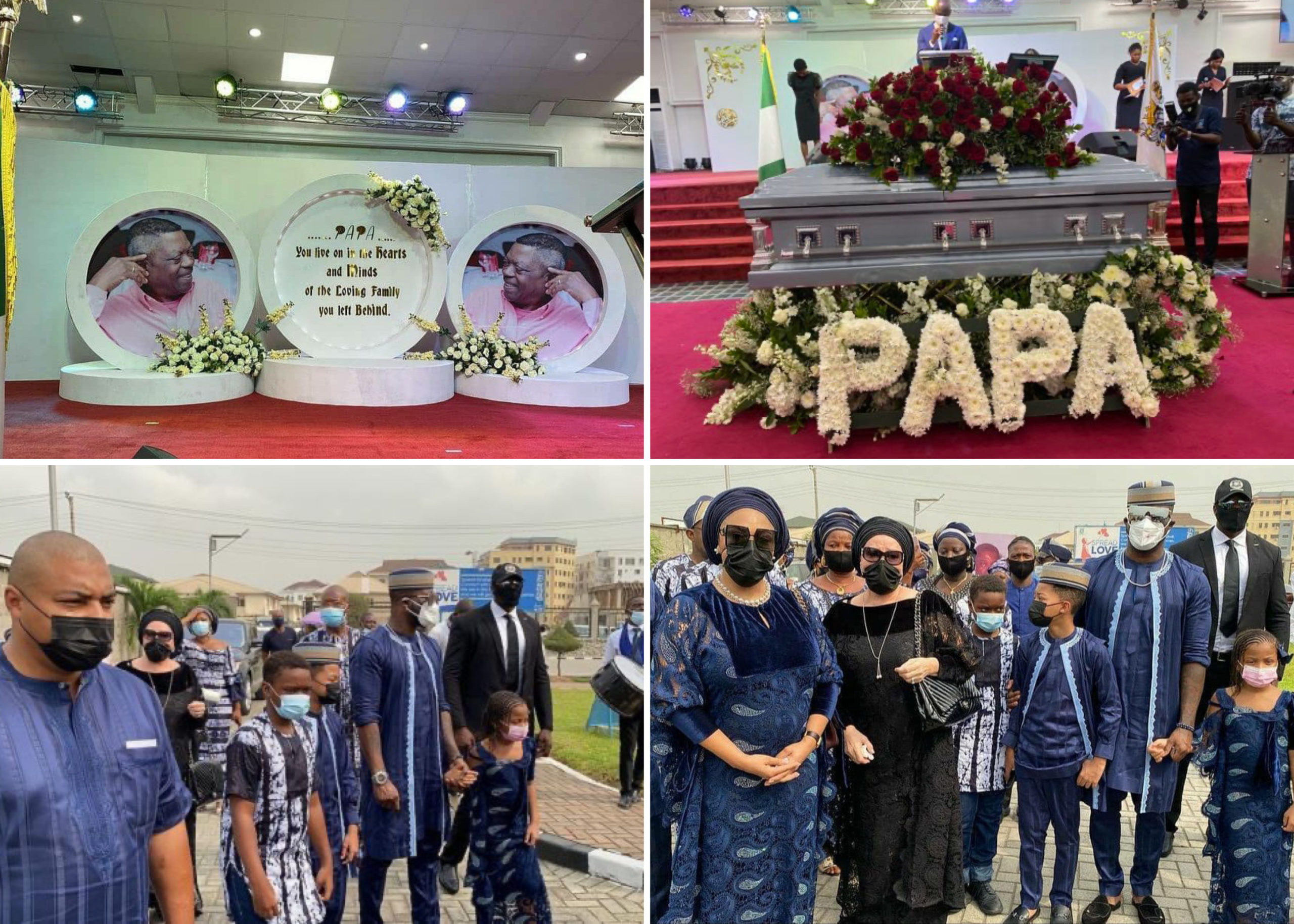 Peter Okoye's Father-In-Law Laid To Rest Today
