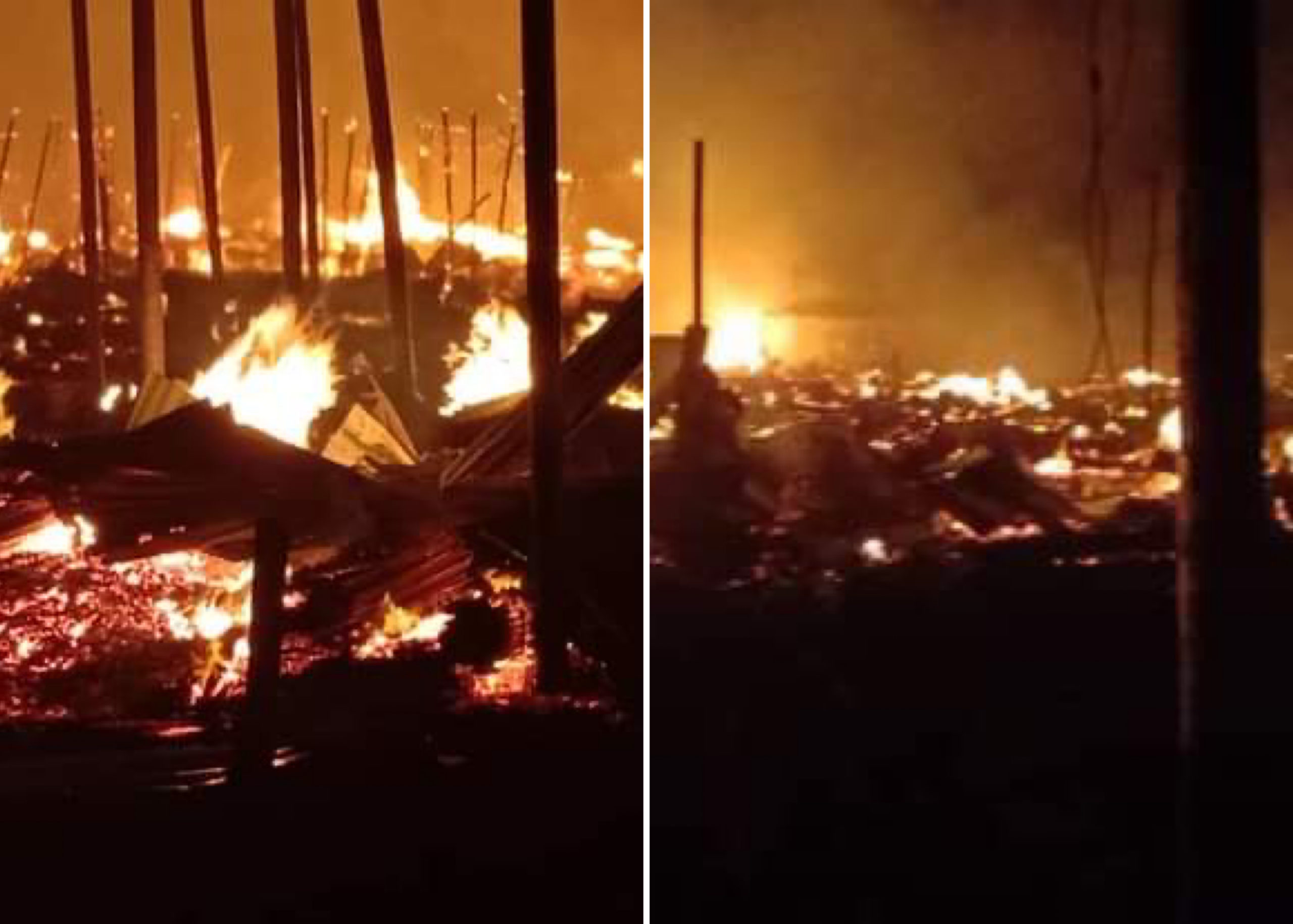 Fire Guts Timber Market In Rivers