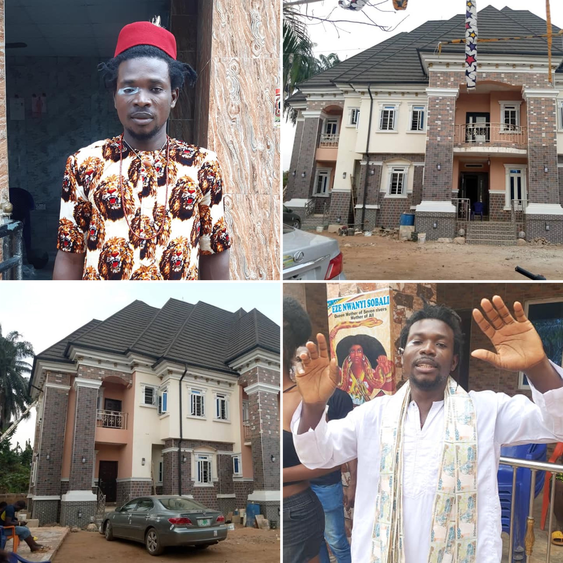 Native Doctor Shows Off Mansion He Built, Says It’s His Reward For Answering ‘Call Of The Gods’