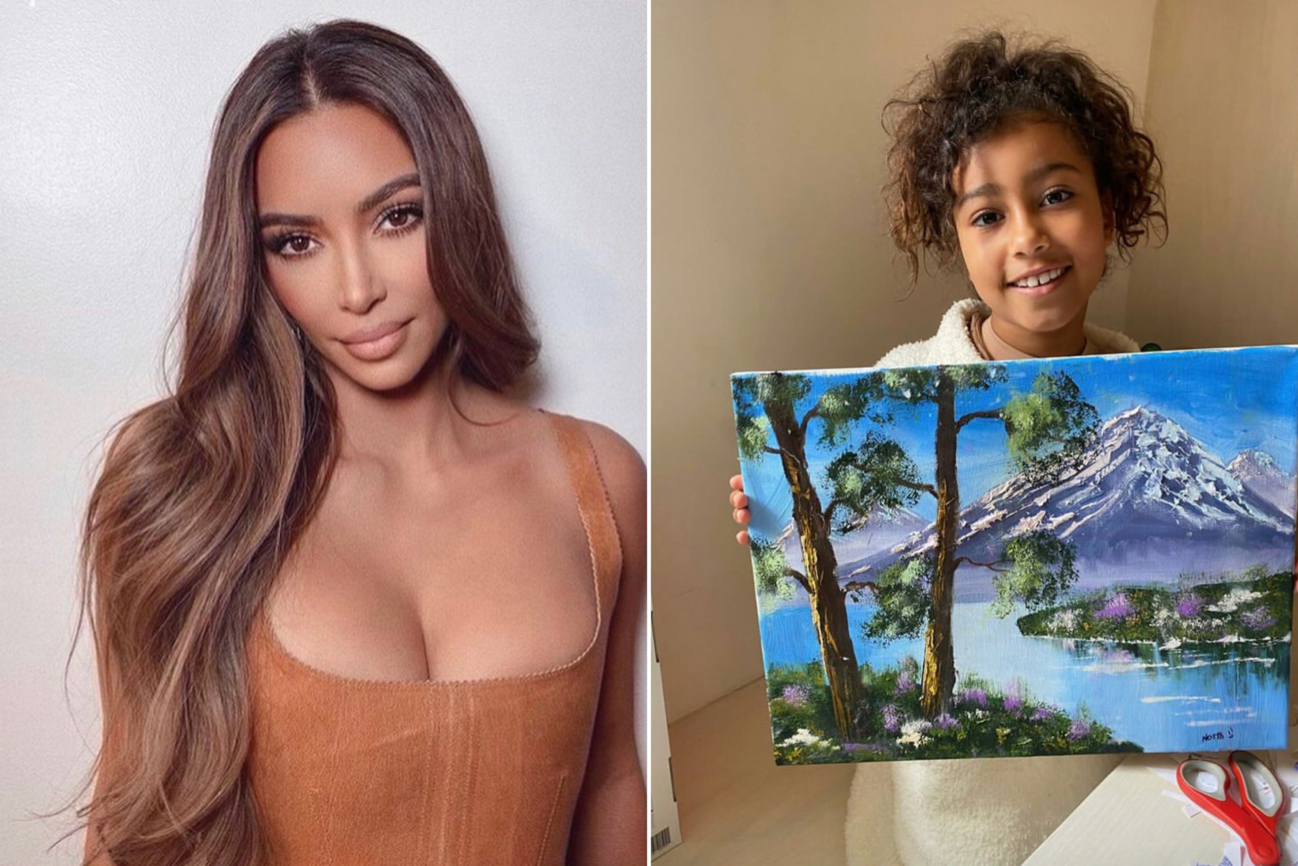 Kim Kardashian Slams Critics For Doubting Her 7-Year-Old Daughter's Impressive Painting