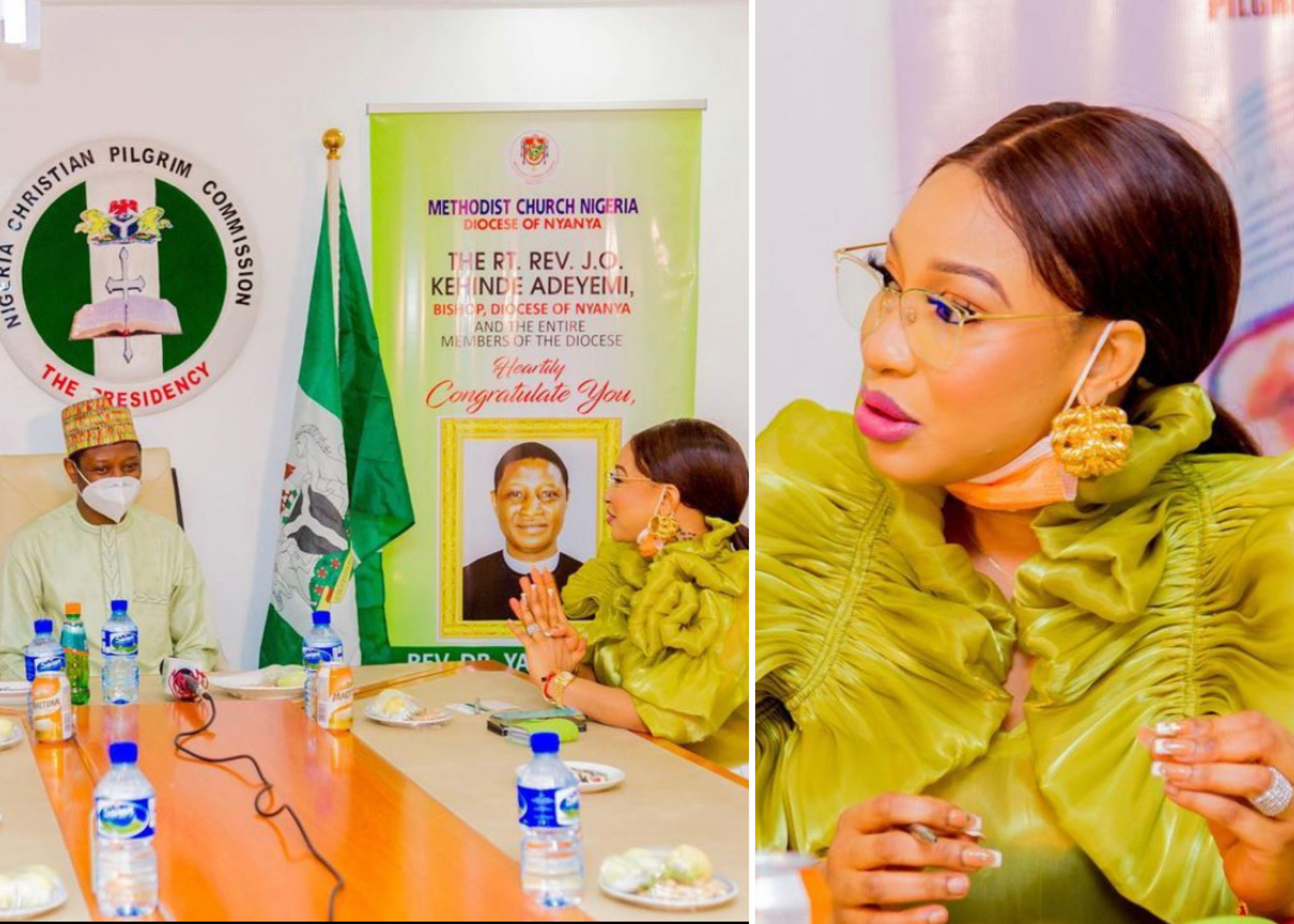 Nigeria Christian Pilgrims Commission Denies Appointing Tonto Dikeh As Peace Ambassador; Actress Reacts