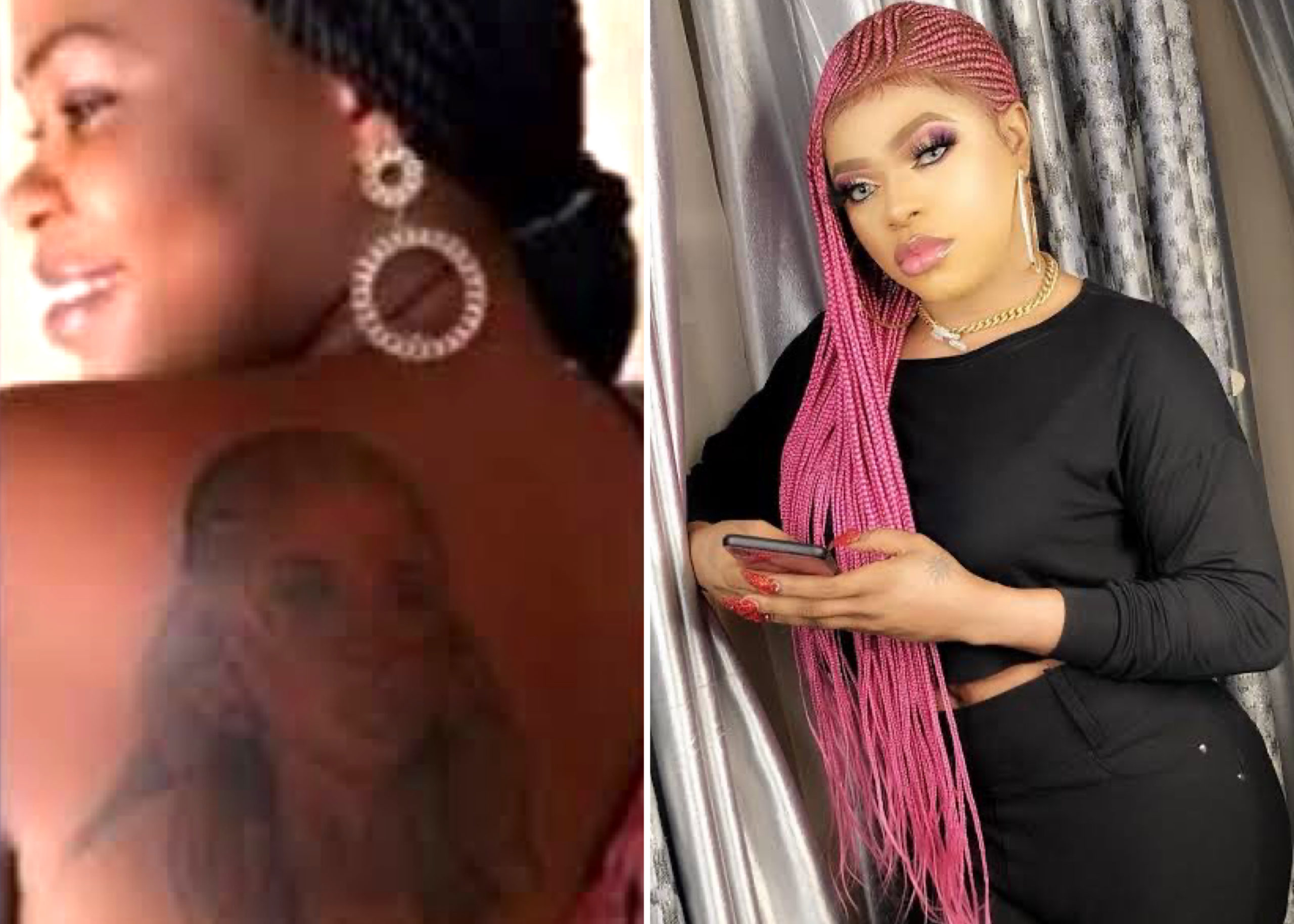 Lady Who Tattooed Bobrisky’s Face On Her Back Says She Has Been Disowned By Father