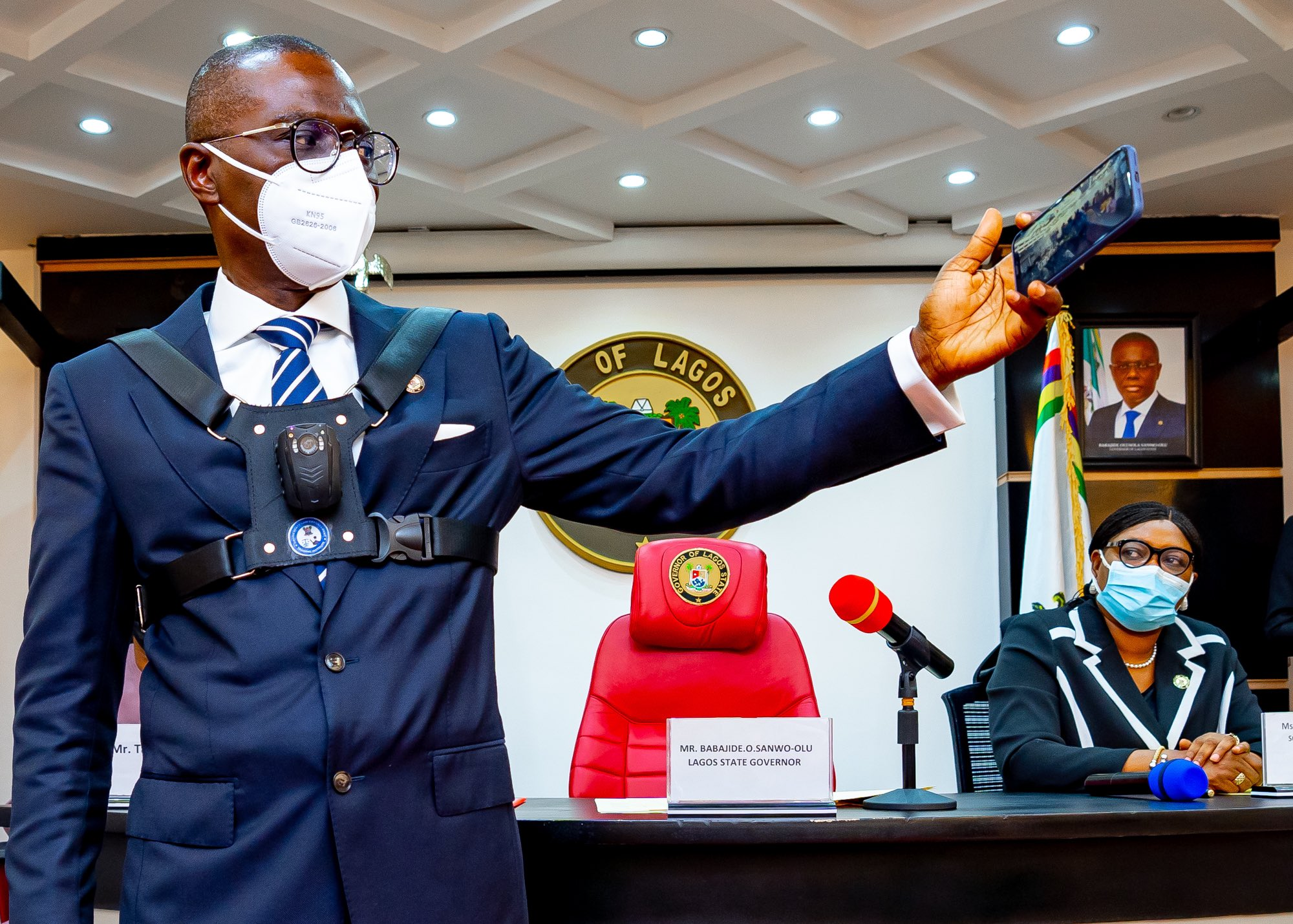 Lagos Law Enforcement Officers To Use Body Camera, Says Sanwo-Olu