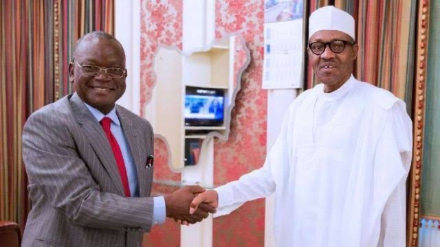 Buhari Meets Ortom In Aso Rock Following Attempt On His Life