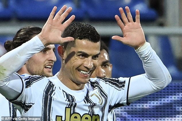 Cristiano Ronaldo celebrating one of his goals