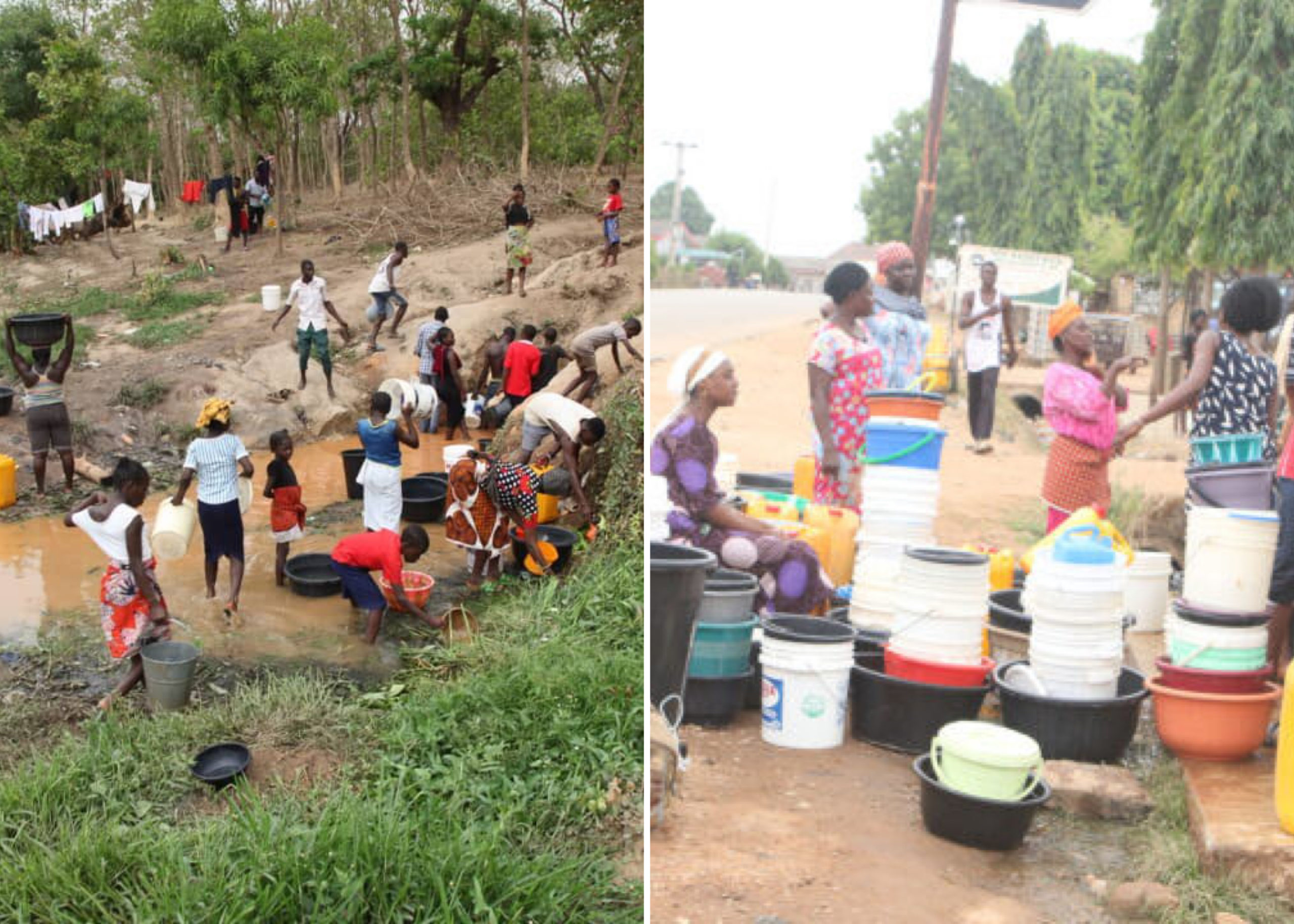 Water Scarcity Hits Abuja As Residents Fetch Water From Streams, Rivers