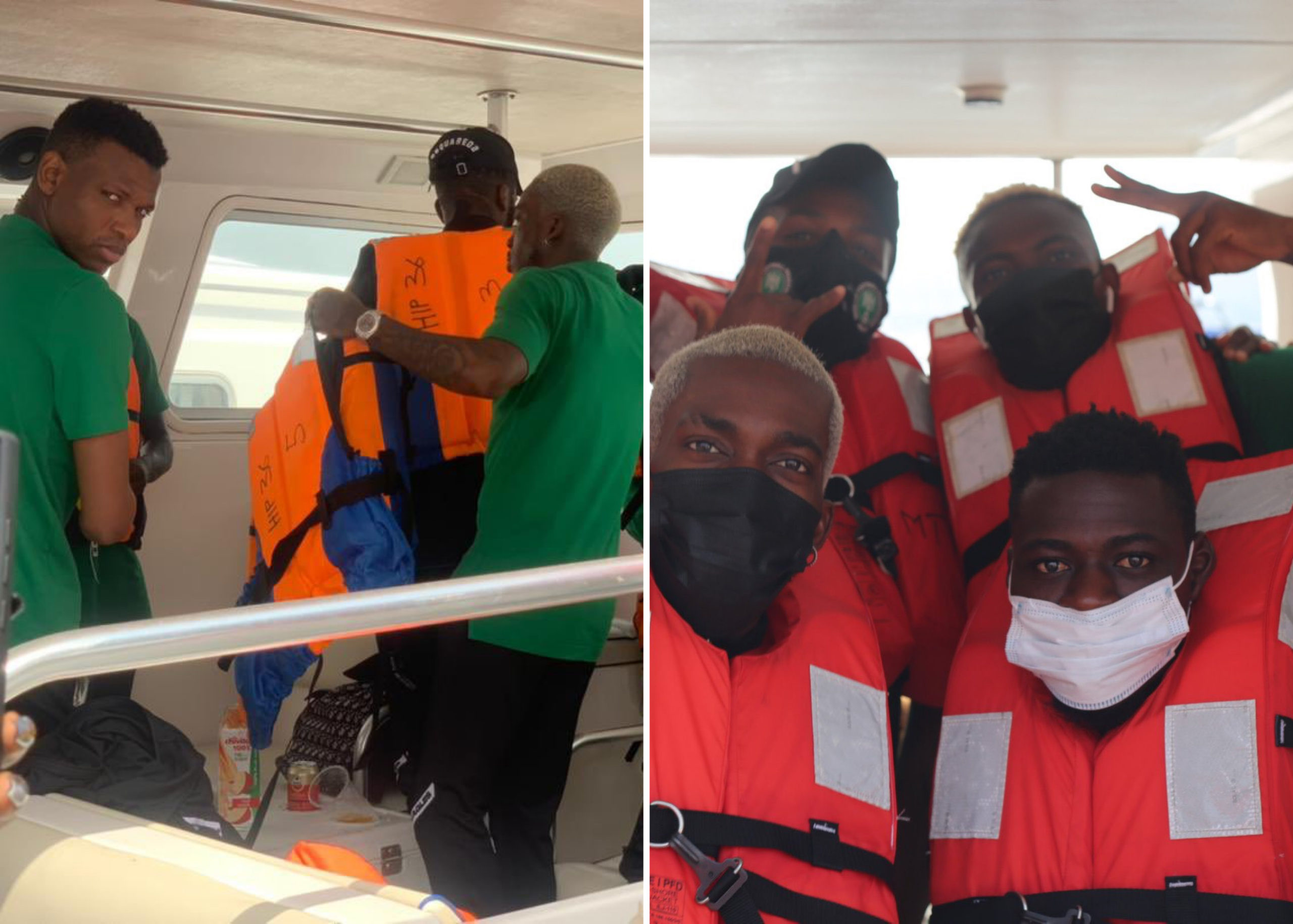 ‘We Move’ - Super Eagles Squad Embark On Boat Trip To Benin Republic For AFCON Qualifiers Clash