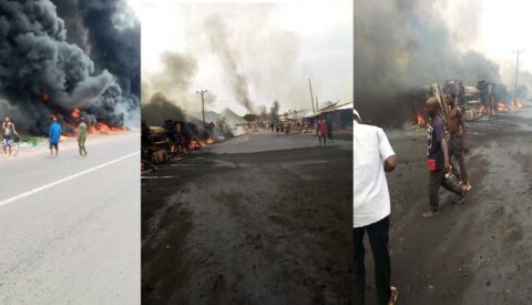 Several Feared Dead As Tanker Explodes In Benue