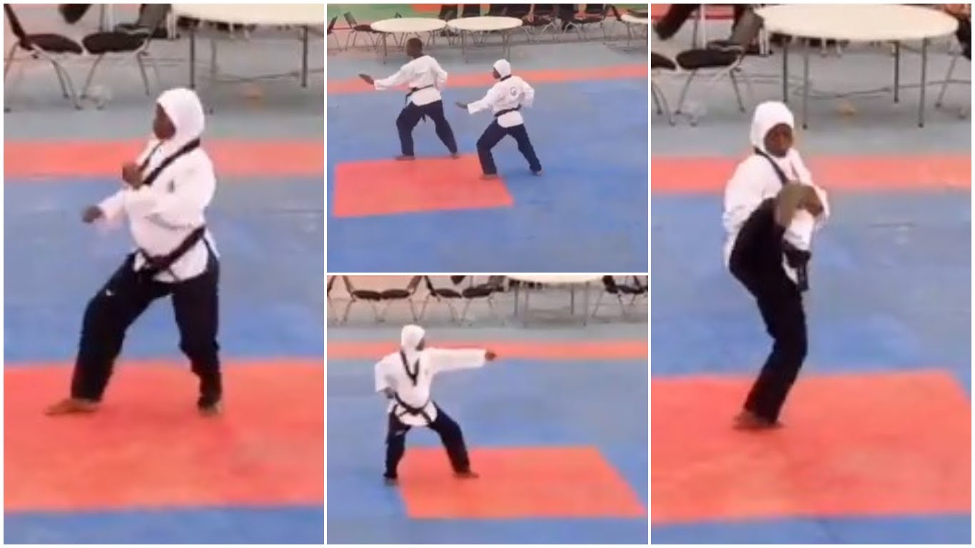 8-Month Pregnant Woman Wins Gold Medal In Taekwondo At National Sports Festival In Edo (Video)