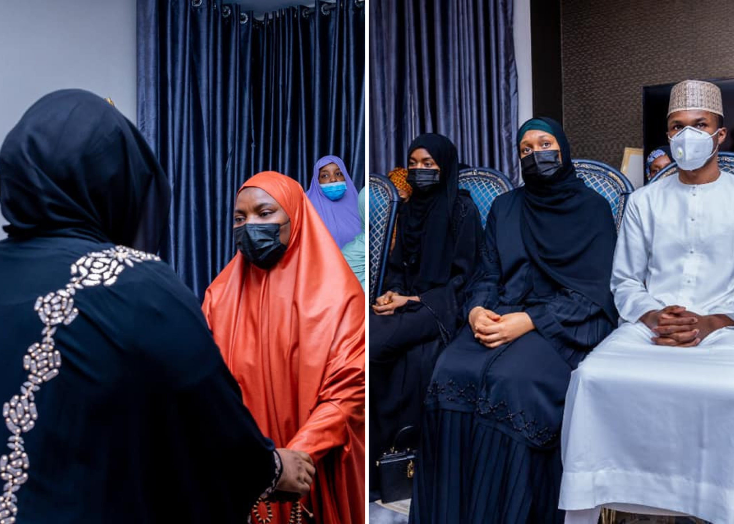 Aisha Buhari, Children Pay Condolence Visit To Family Of Late COAS