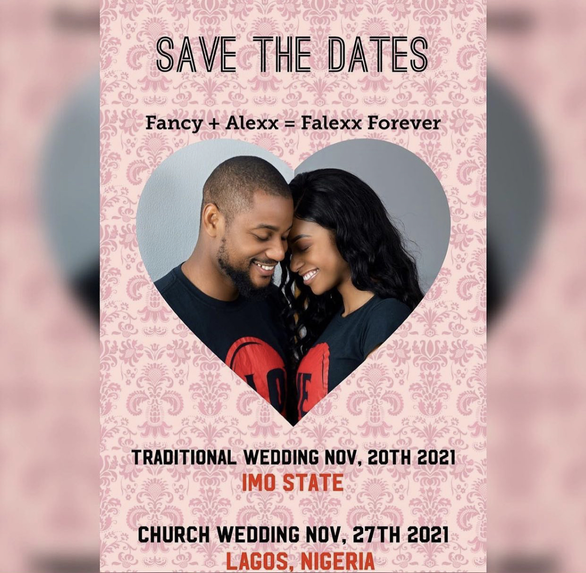 Alex Ekubo And Fiancee, Fancy Acholonu Announce Wedding Date