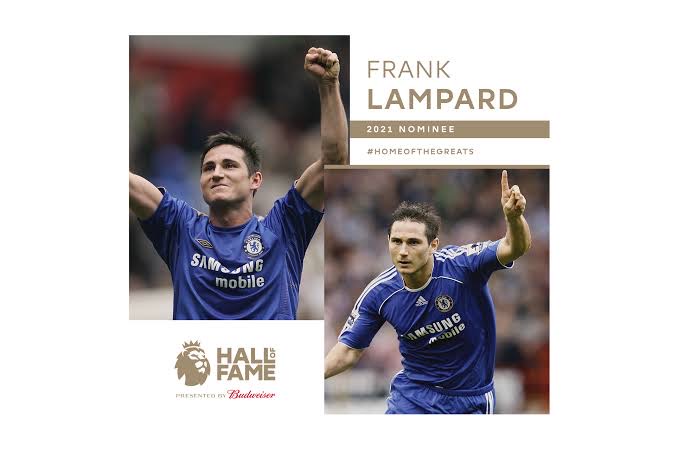 Frank Lampard Named Fifth Player To Enter Premier League’s Hall Of Fame