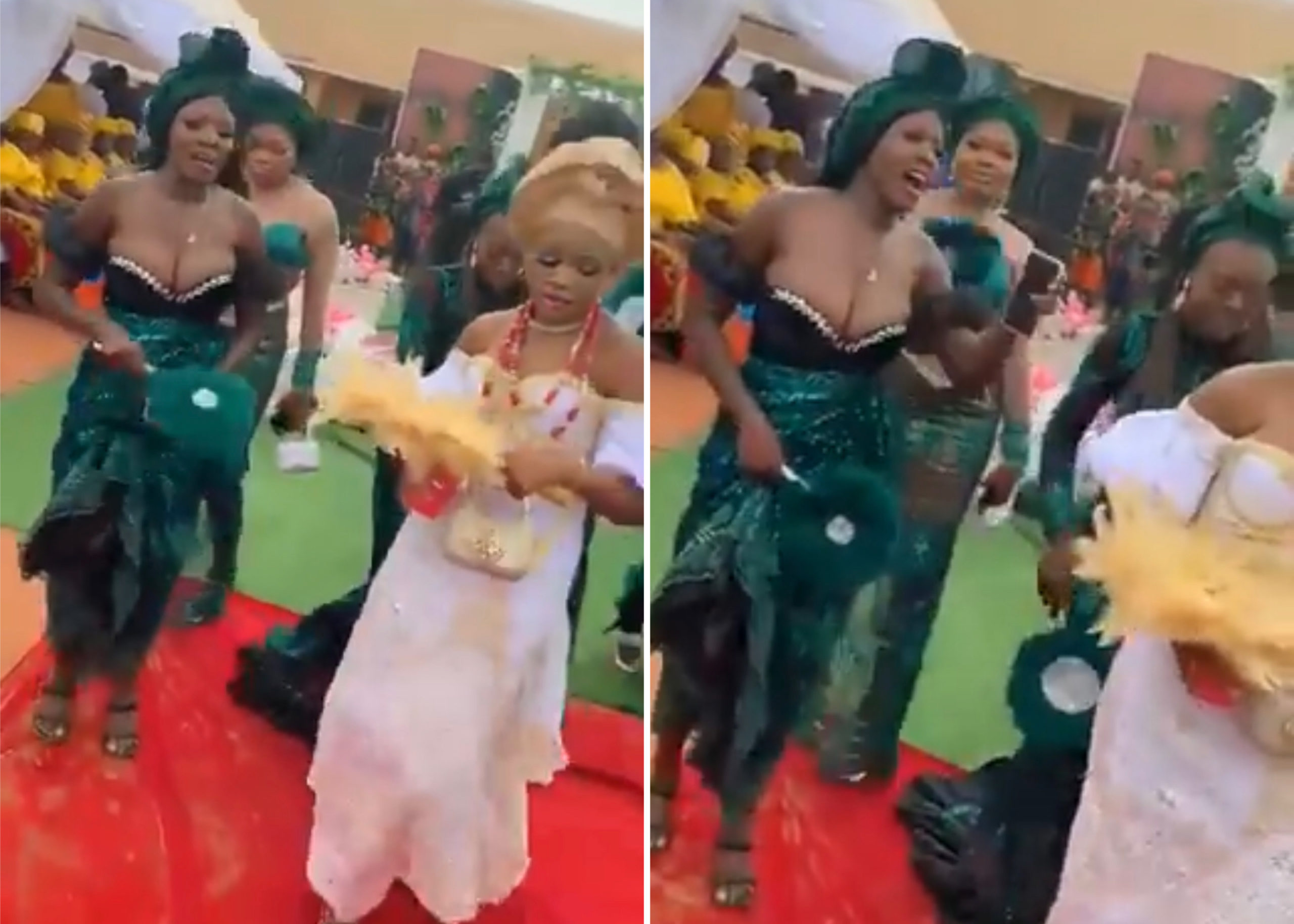 Bridesmaid Takes Centre Stage As Man Sprays Money On Her Rather Than On Bride