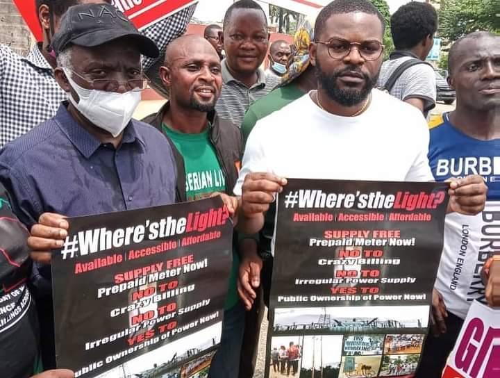 Insecurity: Femi Falana, Falz, Others Protest In Lagos