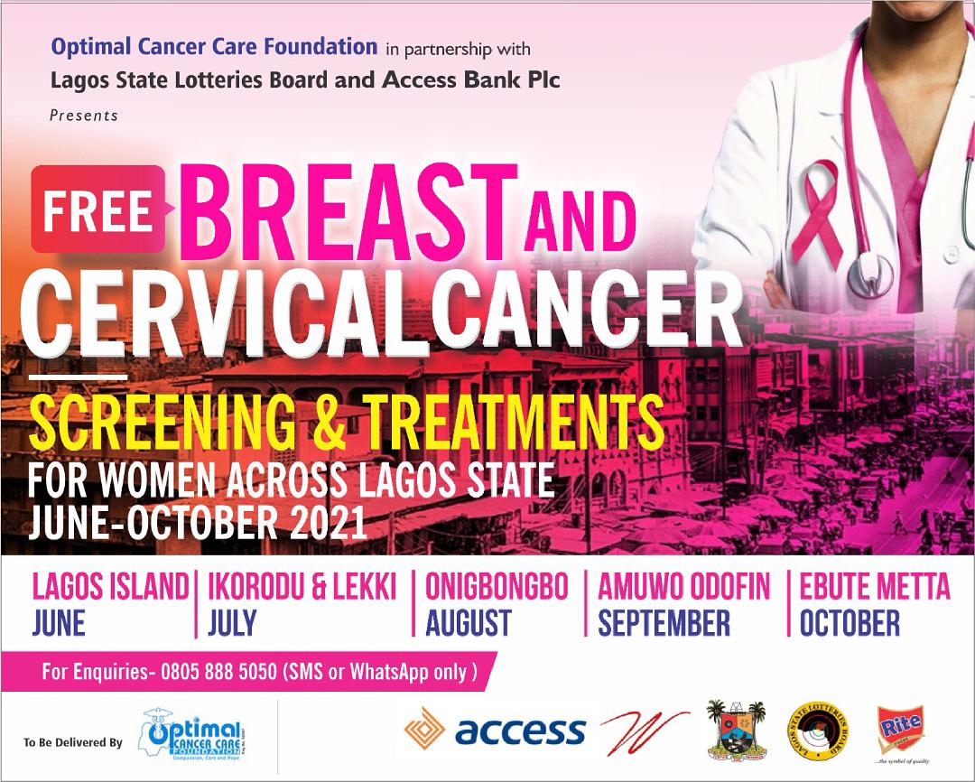 Free Breast And Cervical Cancer Screening And Treatment For Women