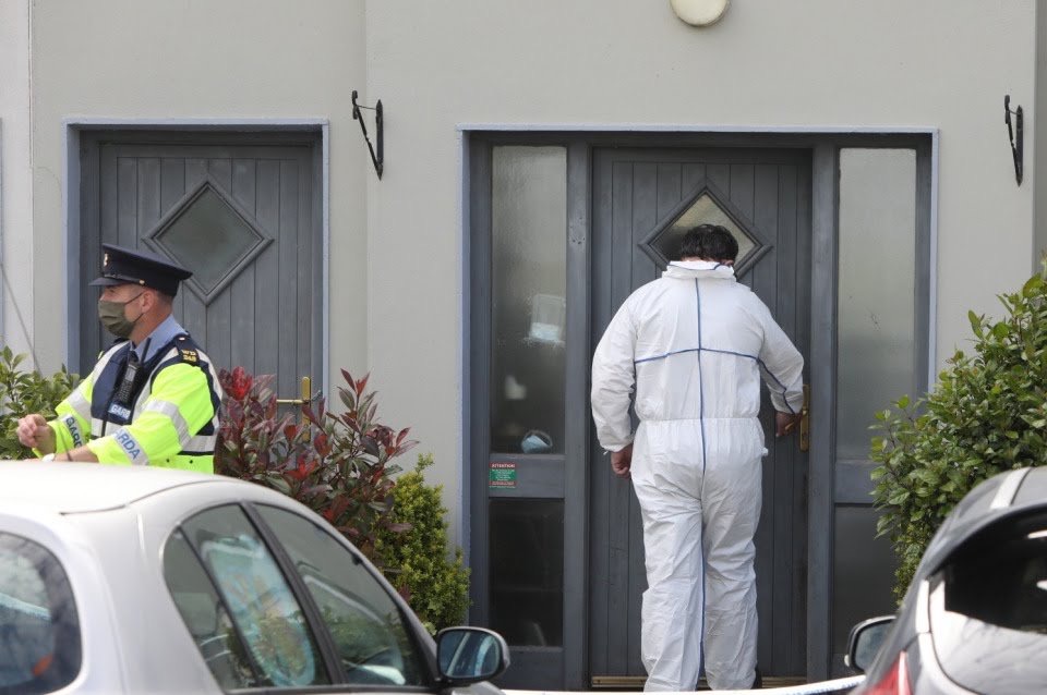 Garda forensic officers at the scene in ClashmoreCredit: Garrett White - The Sun Dublin