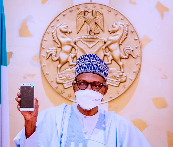 Buhari Receives First Made-In-Nigeria Phone - ITF Mobile