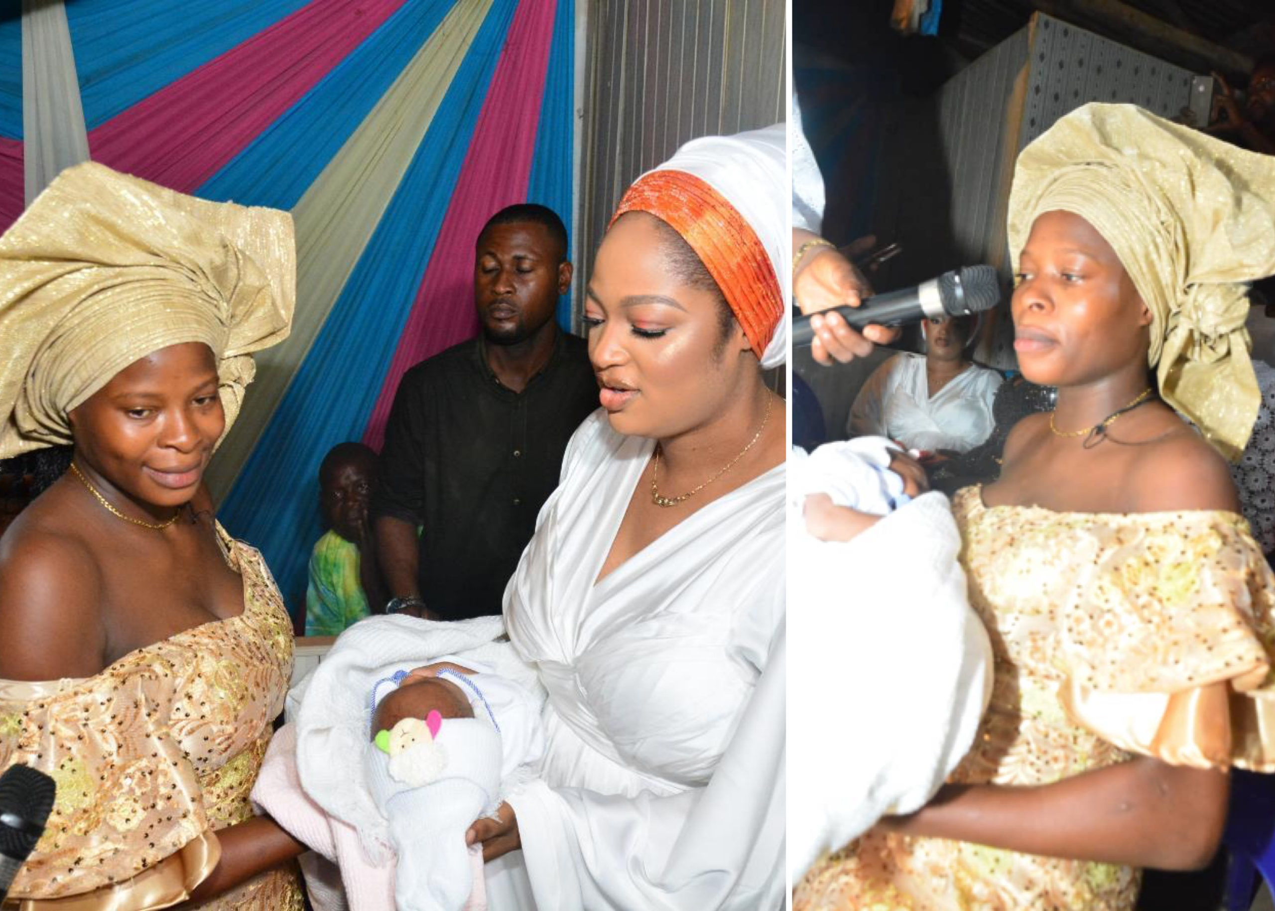 Ooni Of Ife's Queen, Olori Naomi, Attends #EndSARS Protester’s Baby Christening