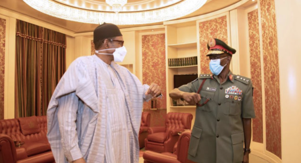 Buhari Receives New Chief Of Army Staff, Chief Of Defense Staff In State House