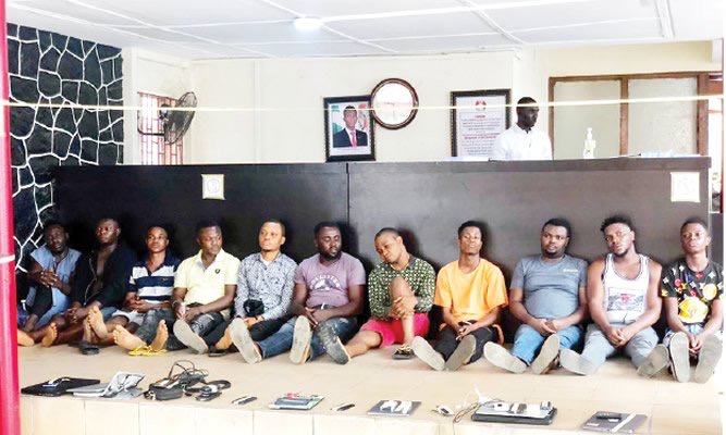 11 Suspected Internet Fraudsters Arrested In Lagos