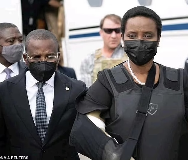 Injured Widow Of Haiti’s Assassinated President Returns Home In Bulletproof Vest