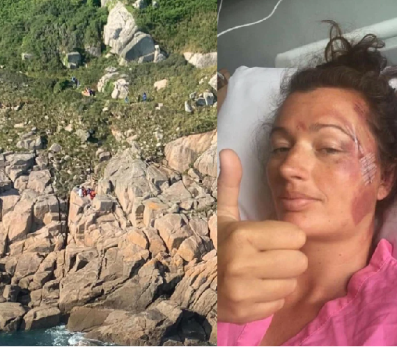 Woman Miraculously Survives After Falling 60ft Off Cliff Edge, Landing On Rocks